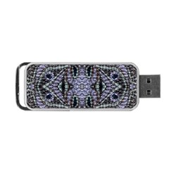 Abstract Kaleido Portable Usb Flash (one Side) by kaleidomarblingart