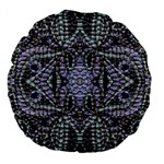 Abstract kaleido Large 18  Premium Flano Round Cushions Front