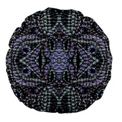 Abstract Kaleido Large 18  Premium Flano Round Cushions by kaleidomarblingart