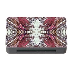 Pink On Gold Symmetry Memory Card Reader With Cf by kaleidomarblingart