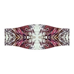 Pink On Gold Symmetry Stretchable Headband by kaleidomarblingart