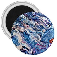 Abstract Waves 3  Magnets by kaleidomarblingart