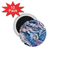 Abstract Waves 1 75  Magnets (10 Pack)  by kaleidomarblingart