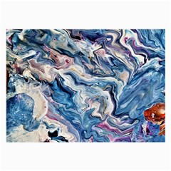 Abstract Waves Large Glasses Cloth (2 Sides) by kaleidomarblingart