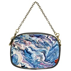 Abstract Waves Chain Purse (one Side) by kaleidomarblingart