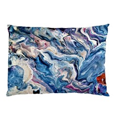 Abstract Waves Pillow Case by kaleidomarblingart