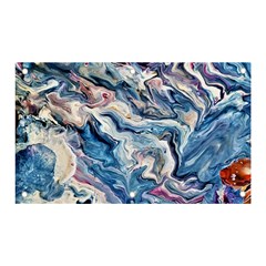 Abstract Waves Banner And Sign 5  X 3  by kaleidomarblingart