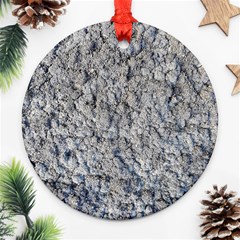 Cracked Texture Print Ornament (round) by dflcprintsclothing