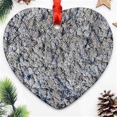 Cracked Texture Print Heart Ornament (two Sides) by dflcprintsclothing