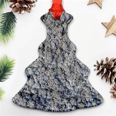 Cracked Texture Print Ornament (christmas Tree) 