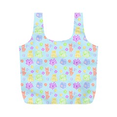 Dungeons And Cuties In Blue Full Print Recycle Bag (m) by thePastelAbomination