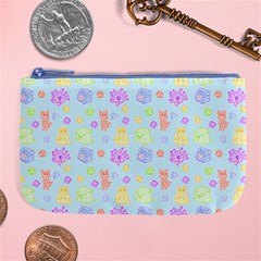 Dungeons And Cuties In Blue Large Coin Purse by thePastelAbomination