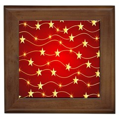 Background Christmas Decoration Holiday Xmas Shiny Framed Tile by artworkshop