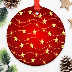 Background Christmas Decoration Holiday Xmas Shiny Ornament (round) by artworkshop