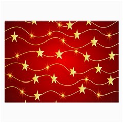 Background Christmas Decoration Holiday Xmas Shiny Large Glasses Cloth (2 Sides) by artworkshop