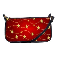 Background Christmas Decoration Holiday Xmas Shiny Shoulder Clutch Bag by artworkshop