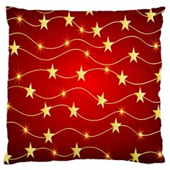 Background Christmas Decoration Holiday Xmas Shiny Large Cushion Case (one Side) by artworkshop