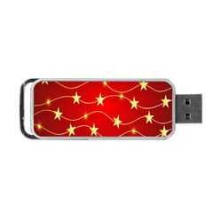 Background Christmas Decoration Holiday Xmas Shiny Portable Usb Flash (two Sides) by artworkshop