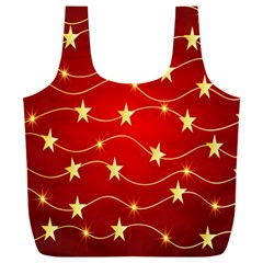 Background Christmas Decoration Holiday Xmas Shiny Full Print Recycle Bag (xxxl) by artworkshop