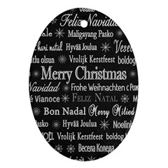 Abstract Advent Backdrop Background Card Ornament (oval) by artworkshop