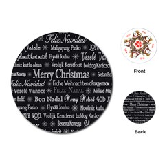 Abstract Advent Backdrop Background Card Playing Cards Single Design (round) by artworkshop