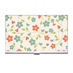  Background Colorful Floral Flowers Business Card Holder by artworkshop