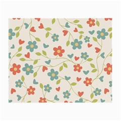  Background Colorful Floral Flowers Small Glasses Cloth (2 Sides) by artworkshop