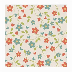  Background Colorful Floral Flowers Medium Glasses Cloth by artworkshop