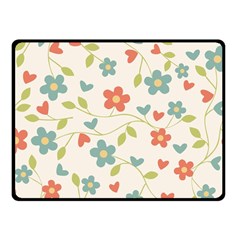  Background Colorful Floral Flowers Fleece Blanket (small) by artworkshop