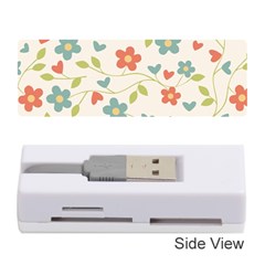  Background Colorful Floral Flowers Memory Card Reader (stick) by artworkshop