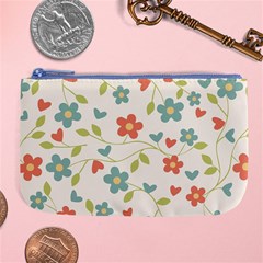  Background Colorful Floral Flowers Large Coin Purse by artworkshop