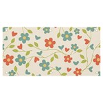  Background Colorful Floral Flowers Banner and Sign 6  x 3  Front