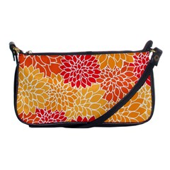 Background Colorful Floral Shoulder Clutch Bag by artworkshop