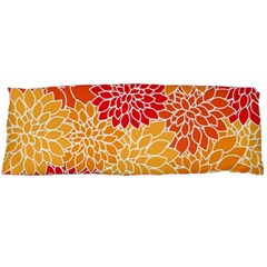 Background Colorful Floral Body Pillow Case (dakimakura) by artworkshop