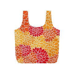 Background Colorful Floral Full Print Recycle Bag (s) by artworkshop