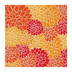 Background Colorful Floral Medium Glasses Cloth by artworkshop