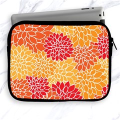 Background Colorful Floral Apple Ipad 2/3/4 Zipper Cases by artworkshop