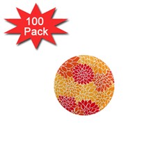 Background Colorful Floral 1  Mini Magnets (100 Pack)  by artworkshop