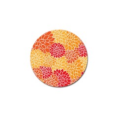 Background Colorful Floral Golf Ball Marker (4 Pack) by artworkshop