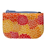 Background Colorful Floral Large Coin Purse Front