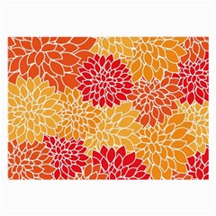 Background Colorful Floral Large Glasses Cloth by artworkshop