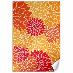 Background Colorful Floral Canvas 20  X 30  by artworkshop