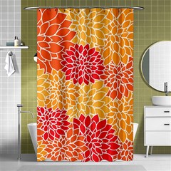 Background Colorful Floral Shower Curtain 48  X 72  (small)  by artworkshop