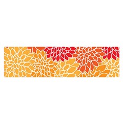 Background Colorful Floral Oblong Satin Scarf (16  X 60 ) by artworkshop