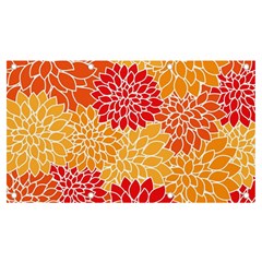 Background Colorful Floral Banner And Sign 7  X 4 