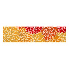 Background Colorful Floral Banner And Sign 4  X 1 