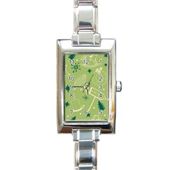 Angel Artwork Ball Christmas  Rectangle Italian Charm Watch by artworkshop