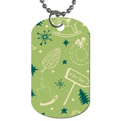 Angel Artwork Ball Christmas  Dog Tag (one Side) by artworkshop