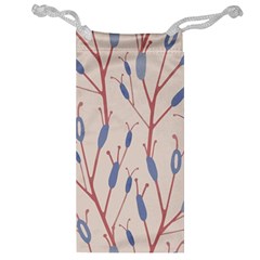 Floral Branches Plant Drawing Jewelry Bag by artworkshop