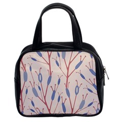 Floral Branches Plant Drawing Classic Handbag (two Sides) by artworkshop